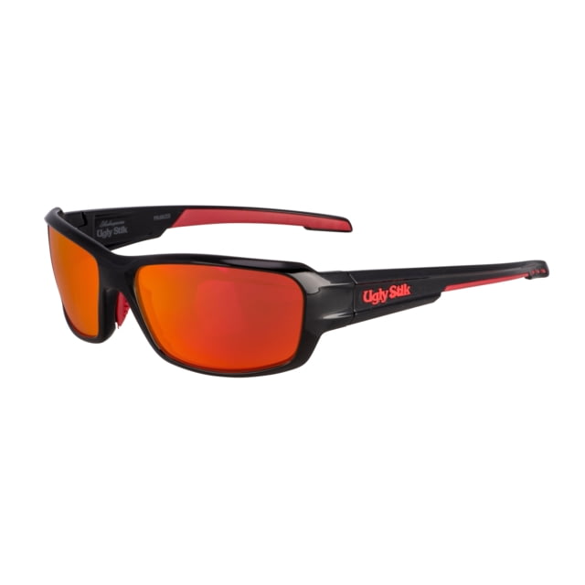 Ugly Stik USK010 Sunglasses Black Frame Red Mirror Copper Base Lens USK010 BLKCOPRED - Ugly Stik
