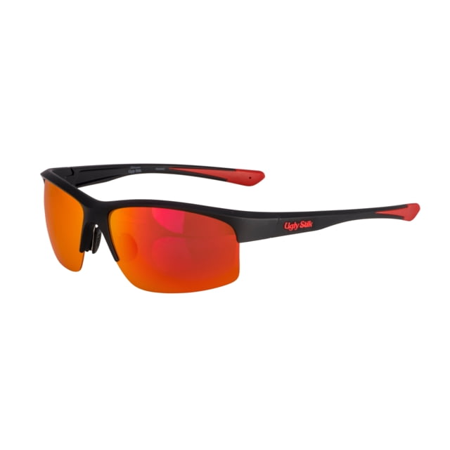 Ugly Stik USK012 Sunglasses Black Frame Red Mirror Copper Base Lens USK012 BLKCOPRED