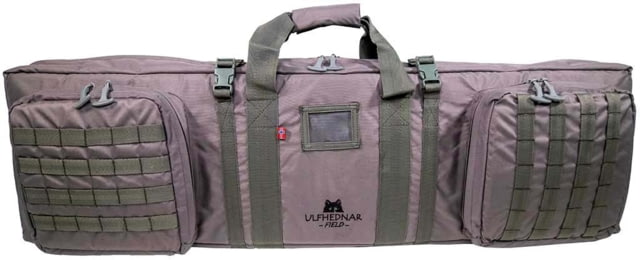 Ulfhednar Double AR Gun Case w/Backpack Straps Gray - Ulfhednar