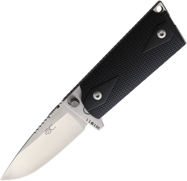 Ultimate Equipment M1911 Compact Hammerhead Folding Knife 3" satin finish 440C stainless blade Black checkered G10 handle - Ultimate Equipment