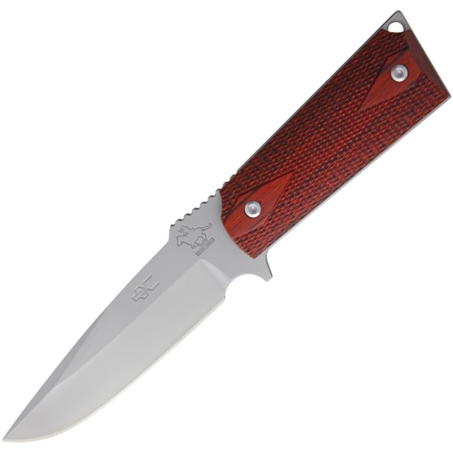 Ultimate Equipment M1911 Fixed Blade Knife 9.25in Overall 5.75in Bead Blast Finish 440C SS Drop Point Checkered Rosewood Handle - Ultimate Equipment