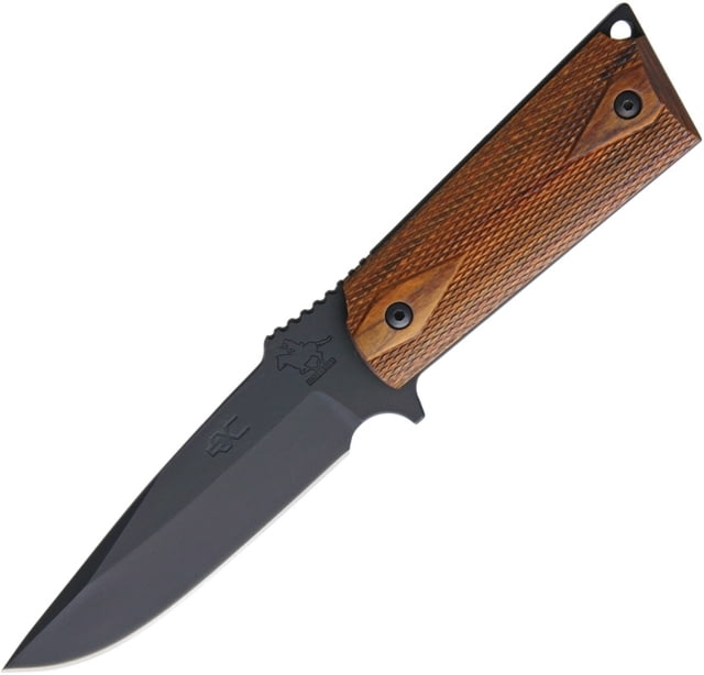 Ultimate Equipment M1911 Fixed Blade Knife 9.25in Overall 5.75in Black 440C SS Drop Point Checkered Walnut Handle - Ultimate Equipment