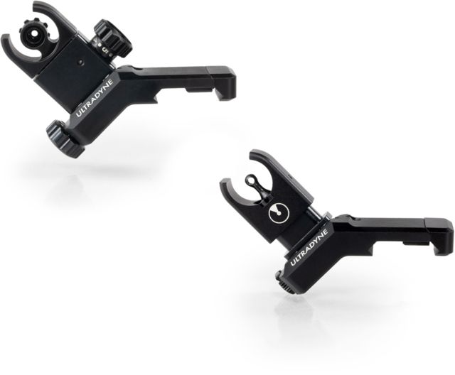 DEMO Ultradyne C4 Offset Flip-Up Front/Rear Sight Set Right Hand Black - Ultradyne