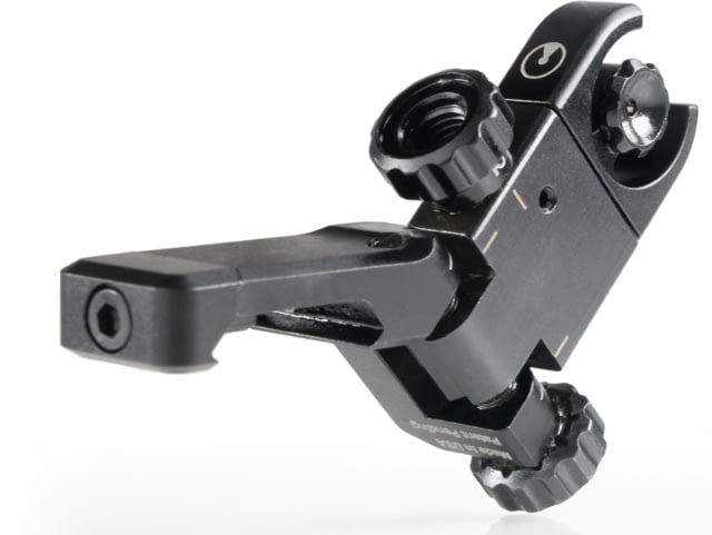 Ultradyne C4 Offset Folding Rear Sight RH UDBlack 308/7.62 Black - Ultradyne