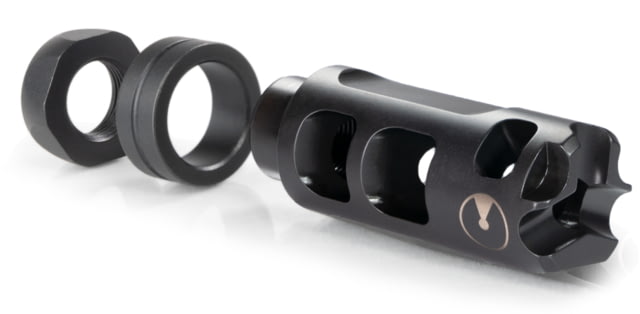Ultradyne Pulse Compensator Muzzle Brake AR-15 223/5.56 1/2-28in .865in Outside Diameter 416 SS Salt Bath Nitride Black