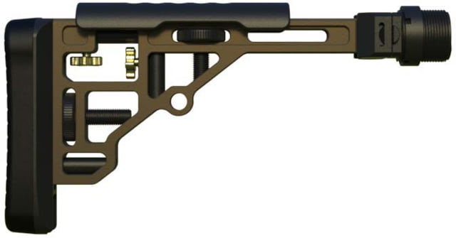 Ultradyne Adjustable Butt Gen 2 Folding Rifle Stock Midnight Bronze - Ultradyne