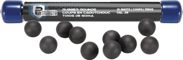 Umarex T4e P2p .68 Cal. Rubber Ball Black 10-pack - Umarex
