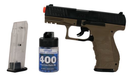 Umarex Walther PPQ SpecOPS Airsoft Pistol6mm cal15 RoundDark Earth Brown