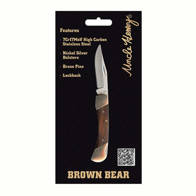 Uncle Henry Brown Bear Lockback Knife 3 inch LB3CP - Uncle Henry