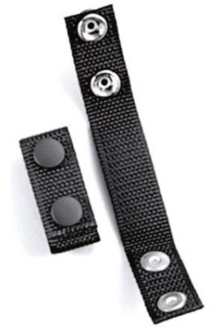 Uncle Mike's Belt Keepers Molded BW 2 1/4in Belts Set of 4 Snap Close Card Black - Uncle Mike's