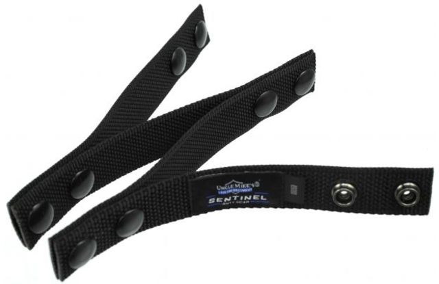 Uncle Mike's Sentinel 3/4in Belt Keeper Black Web Set of 4 Poly Bag - Uncle Mike's