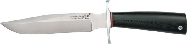 Blackjack Classic Model 7 Fixed Blade Knife 7in A-2 Tool Steel Black Micarta Sabre Handle - Blackjack