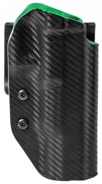 USED Uncle Mike's Range/ Competition Holster Left Hand Colt 1911 Government & Clones Carbon Fiber/Green 54RNC03BGL - Uncle Mike's