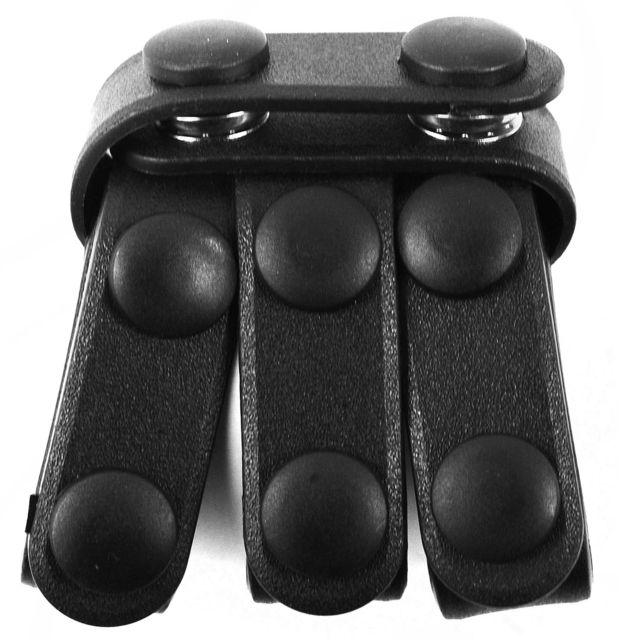 Uncle Mike's Belt Keepers Molded Plain Black 2 1/4in Belts Set of 4 Snap Card - Uncle Mike's