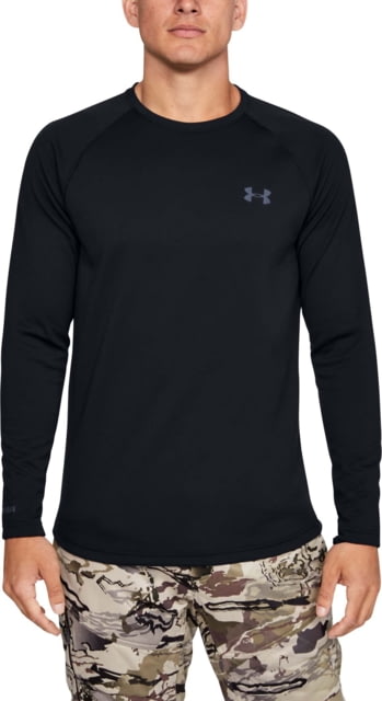 Under Armour Base 4.0 Crew Top - Men's Black Medium