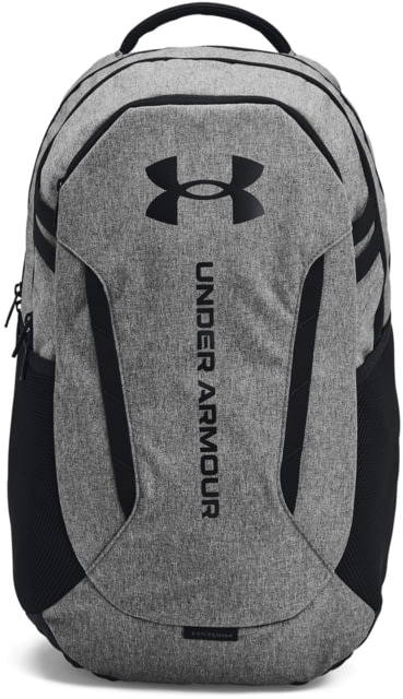Under Armour Hustle 6.0 Storm Backpack Castlerock Full Heather/black/black - Under Armour