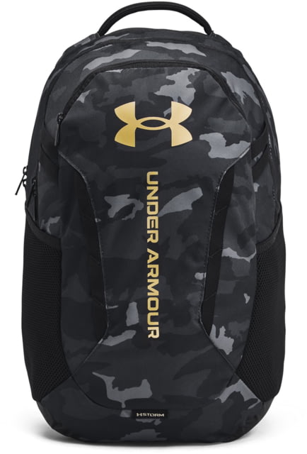 Under Armour Ua Hustle 6.0 Backpack Black/black/metallic Gold - Under Armour