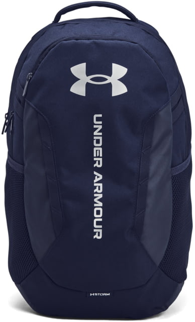 Under Armour Ua Hustle 6.0 Backpack Midnight Navy/midnight Navy/metallic Silver - Under Armour