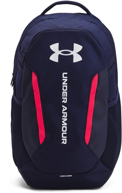 Under Armour Ua Hustle 6.0 Backpack Midnight Navy/midnight Navy/white - Under Armour