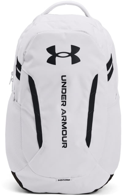 Under Armour Ua Hustle 6.0 Backpack White/white/black - Under Armour