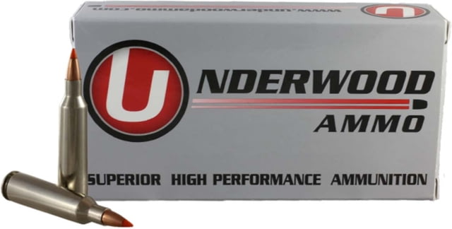 Underwood Ammo .22-250 Remington 50 Grain Polymer Tipped Spitzer Nickel Plated Brass Cased Rifle Ammo 20 Rounds erwood .22-250 Remington 50 Grain Polymer Tipped Spitzer Nickel Plated Brass Cased Rifle 20 Rounds Ammo
