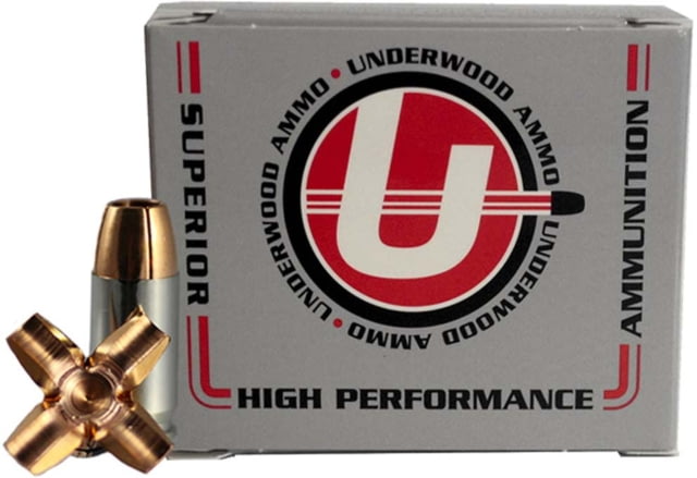 Underwood Ammo .380 ACP 68 Grain Maximum Expansion Solid Monolithic Nickel Plated Brass Cased Pistol Ammo 20 Rounds - Underwood Ammo