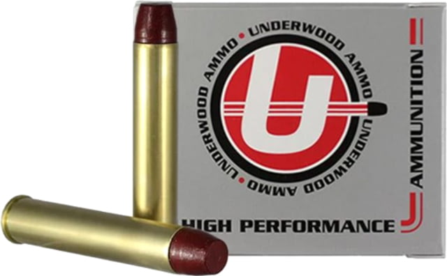 erwood .444 Marlin 335 Grain Coated Hard Cast Nickel Plated Brass Cased Rifle 20 Rounds Ammo