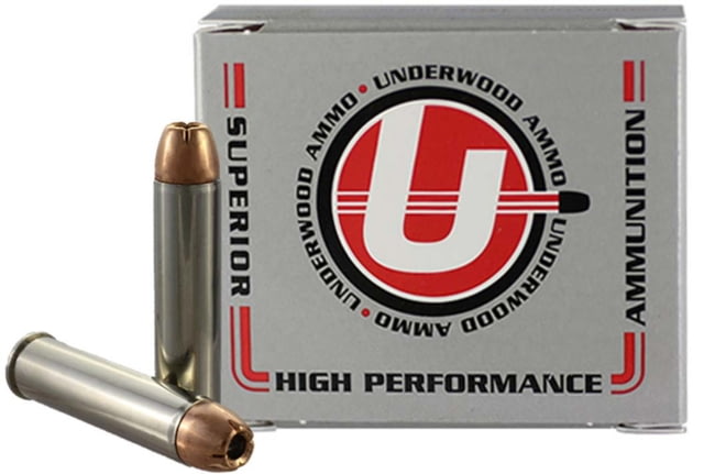 erwood .460 S&W Magnum 240 Grain Jacketed Hollow Point Nickel Plated Brass Cased Pistol 20 Rounds Ammo
