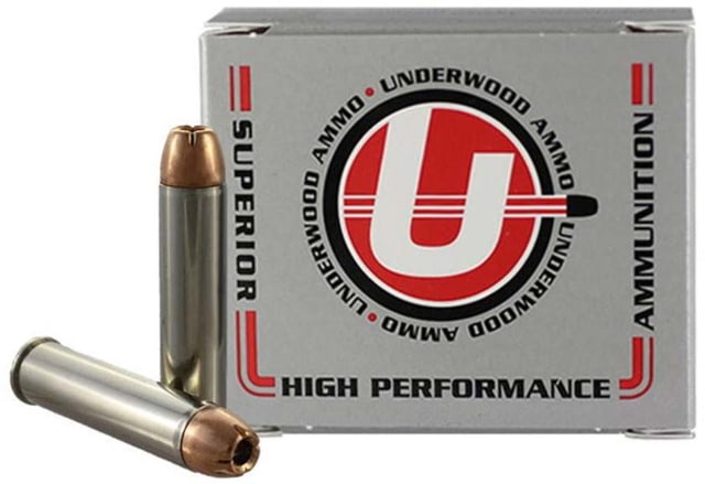 erwood .460 S&W Magnum 300 Grain Jacketed Hollow Point Nickel Plated Brass Cased Pistol 20 Rounds Ammo