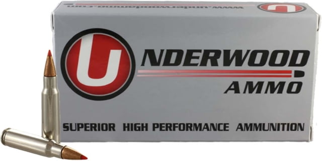 erwood 6.8mm Remington SPC 110 Grain Polymer Tipped Spitzer Nickel Plated Brass Cased Rifle 20 Rounds Ammo