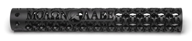 Unique-ARs Molon Labe AR-15 Handguard Cerakote Armor Black/Anodize Black 12in - Unique-Ars