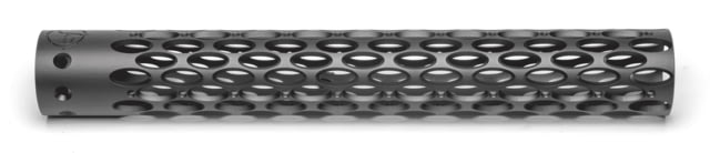 Unique-ARs Ovals AR-15 Handguard Cerakote Armor Black/Anodize Black 12in - Unique-Ars