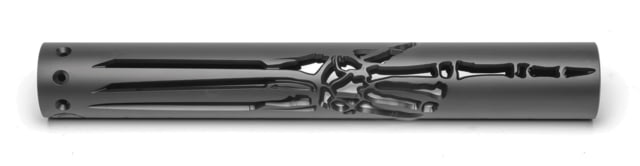 Unique-ARs Skeleton Hand AR-15 Handguard Cerakote Armor Black/Anodize Black 12in - Unique-Ars