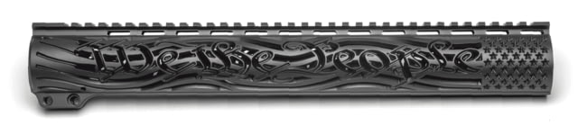Unique-ARs Slim Charging We The People AR-15 Handguard Cerakote Armor Black/Anodize Black 15in - Unique-Ars