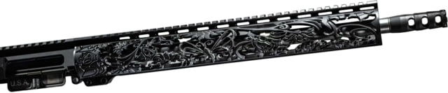 Unique-ARs Slim Lotus Complete Upper Receiver Cerakote Armor Black/Anodize Black - Unique-Ars