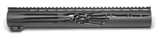 Unique-ARs Slim Skeleton Hand 15 in M-LOK Anodize Black Black/Anodize Cerakote Armor Finish 15 in - Unique-Ars