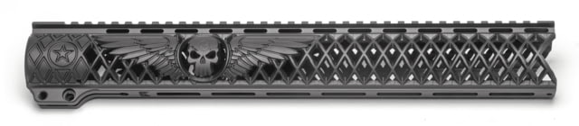 Unique-ARs Slim Wicked Wings Handguard AR-15 12 inch Cerakote Armor Black - Unique-Ars