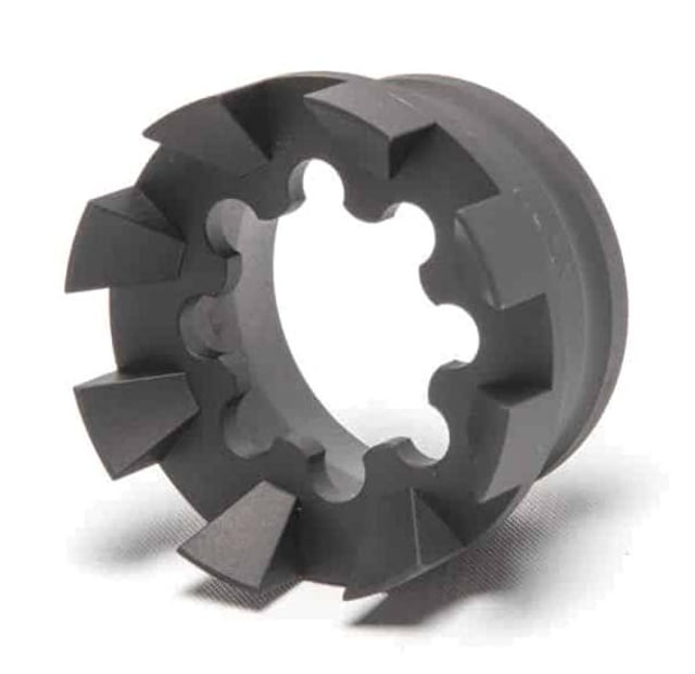 Unique-ARs Sprocket Cap - Spiked Anodize Black - Unique-Ars