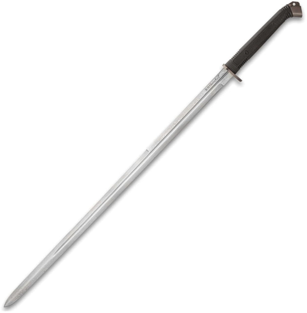 United Cutlery Honshu Double Edge Sword 30.5" satin finish 1065 carbon steel blade Black TPR handle