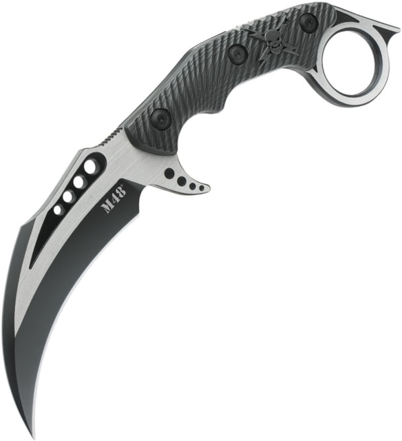 United Cutlery M48 Liberator Falcon Karambit Knife 4.63" two-tone finish 2Cr13 stainless karambit bla Black TPU handle - United Cutlery