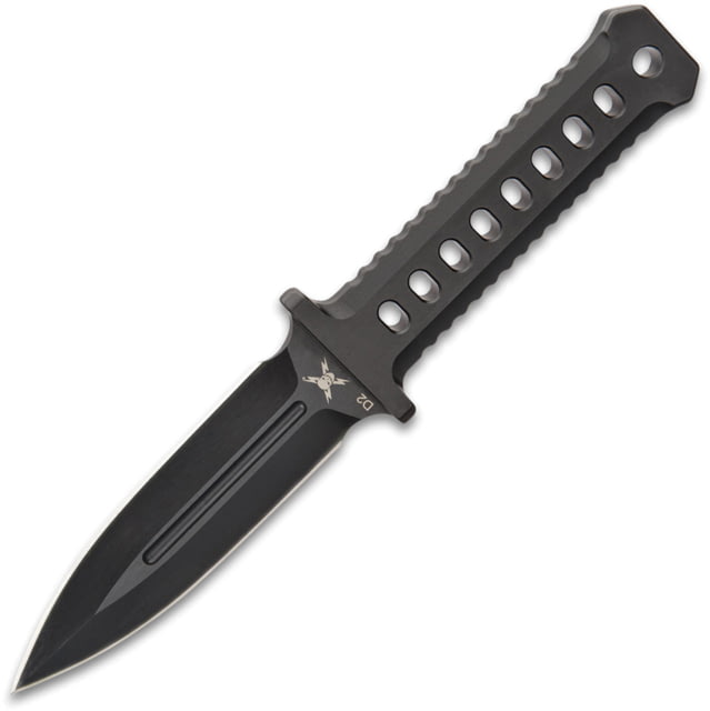 United Cutlery M48 Ops Combat Dagger Knife 4" black finish double edge D2 tool steel dagger b One-piece construction - United Cutlery