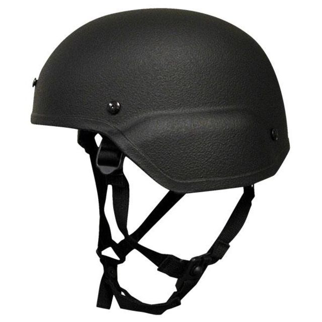 United Shield ACH Ballistic Helmet Level IIIA LE Style Mid Cut w/ 4pt Harness System Black XL ACH-MICH LE - MID CUT-BK-XL - United Shield