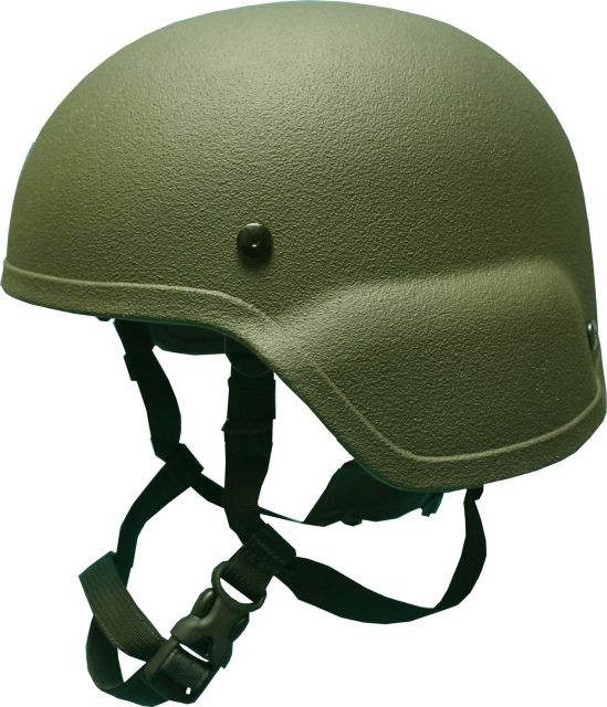 United Shield ACH Ballistic Helmet Level IIIA Military Style w/ 4pt Harness System OD Green Medium ACH-MICH MIL-OD-MD