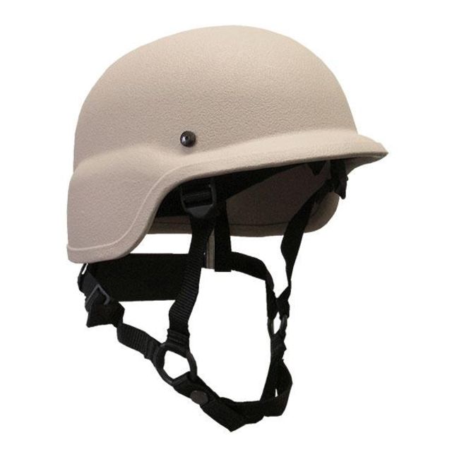 United Shield PST SC650 Ballistic Helmet Level IIIA w/ 4pt Harness System Tan Large PST SC650-IIIA-TN-LG - United Shield