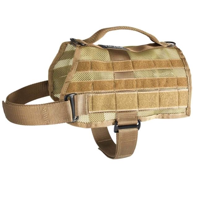 United States Tactical K9 Mesh MOLLE Vest Coyote Large