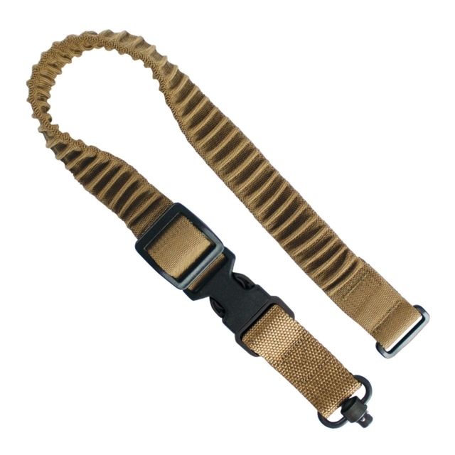 United States Tactical MOLLE Shock Webbing Sling 1.25in QD Swivel Coyote - United States Tactical