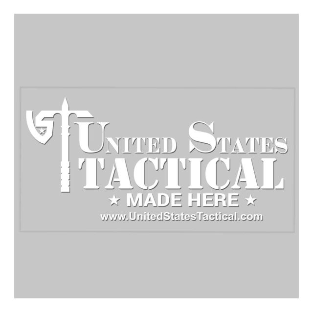 United States Tactical UST Nested Logo Sticker White