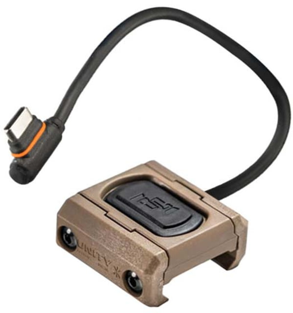 Unity Tactical Unity Tactical Modbutton Lite Single Lead USB-C 7in Switch Fits Picatinny Anodized Finish FDE
