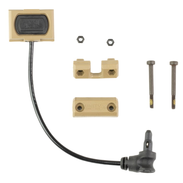 USED Unity Tactical ModButton Lite 4.5in Cable Fits Picatinny Anodized Finish FDE MBL-FDE-CL-45 - UNITY Tactical