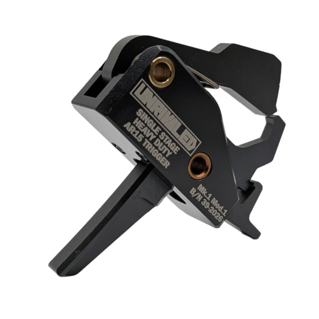 Unrivaled AR-15 Heavy Duty Trigger Single Stage Black - Unrivaled